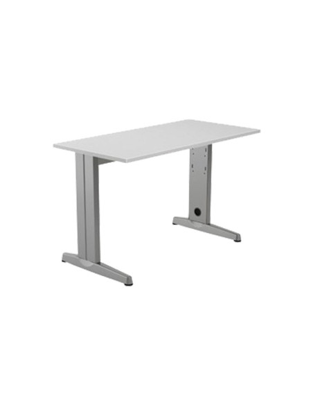 MESA ROCADA SERIE METAL 120x60cm