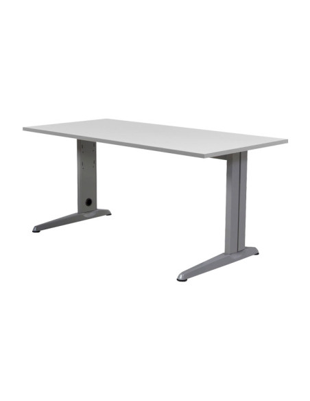 MESA ROCADA SERIE METAL 140x80cm