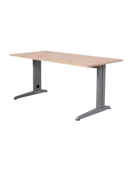MESA ROCADA SERIE METAL 140x80cm