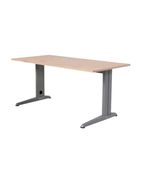 MESA ROCADA SERIE METAL 180x80cm