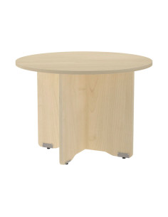 MESA ROCADA CIRCULAR Y PIE PANEL SERIE MEETING COL HAYA - HAYA 120 CM