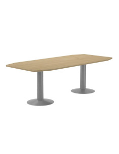 MESA REUNIÓN ROCADA MEETING 220x100cm ESTRUCTURA ALUMINIO ROBLE