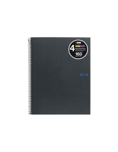 CUADERNO MIQUEL RIUS NOTEBOOK 4 A4 5x5 BASIC GRAFITO