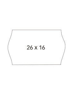 PACK 6 ROLLOS APLI PARA ETIQUETADORA 26x16mm SINUSOIDAL REMOVIBLE