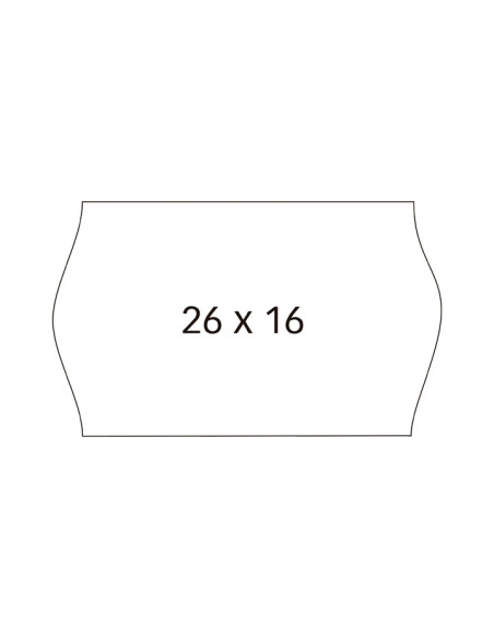 PACK 6 ROLLOS APLI PARA ETIQUETADORA 26x16mm SINUSOIDAL REMOVIBLE