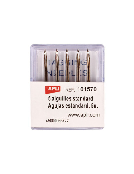 PACK 5 AGUJAS ESTÁNDAR APLI PARA ETIQUETADORA