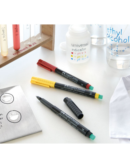 ROTULADOR PERMANENTE FABER-CASTELL MULTIMARK S BOLSA de 4