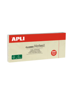 PACK 3 BLOCS 100h NOTAS ADHESIVAS APLI CLASSIC 40x50mm