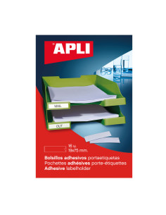 PACK 16 BOLSILLOS ADHESIVOS APLI 19x75