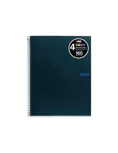 CUADERNO MIQUEL RIUS NOTEBOOK 4 A5 5x5 BASIC GRAFITO