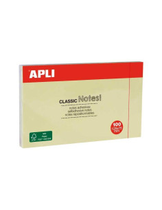 BLOC 100h NOTAS ADHESIVAS APLI CLASSIC 125x57mm