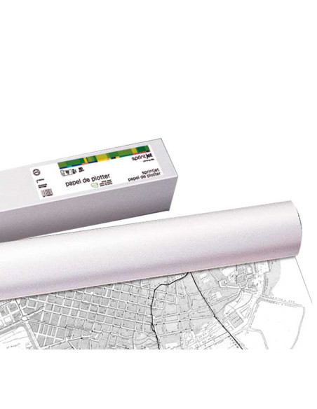 ROLLO PAPEL PLOTTER FABRISA COPIA DE PLANOS 62cmx175m