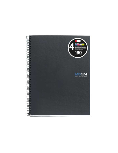 CUADERNO MIQUEL RIUS NOTEBOOK 4 A5 BASIC GRAFITO HORIZONTAL