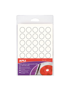 BOLSA 35 BOTONES ADHESIVOS APLI PARA CDDVD