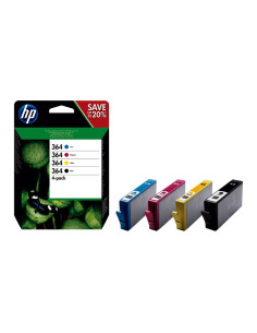 PACK DE AHORRO DE 4 CARTUCHOS DE TINTA ORIGINAL HP 364 NEGROCIANMAGENTAAMARILLO