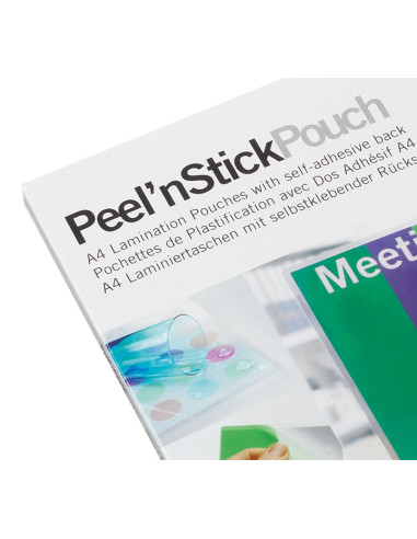 CAJA 100 CARTERAS GBC AUTOADHESIVAS