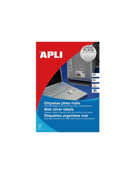 CAJA 20h ETIQUETAS APLI POLIÉSTER 635x29mm PARA EXTERIOR