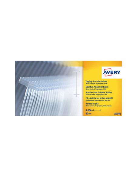 PACK 5000 NAVETES AVERY 40mm