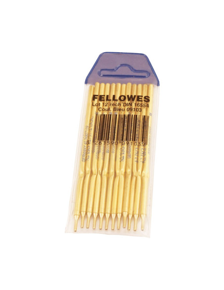 PACK 12 RECAMBIOS BOLÍGRAFO FELLOWES CON PEANA
