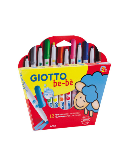 ESTUCHE 12 ROTULADORES GIOTTO BE-BÉ