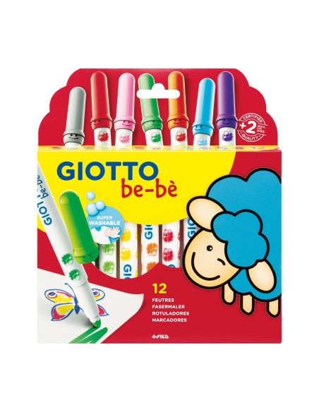 ESTUCHE 12 ROTULADORES GIOTTO BE-BÉ