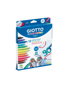CAJA 12 ROTULADORES GIOTTO DECOR TEXTILE