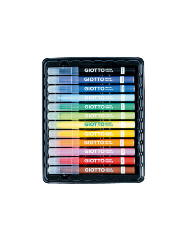 CAJA 12 ROTULADORES GIOTTO DECOR TEXTILE
