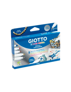 ESTUCHE 5 ROTULADORES GIOTTO DECOR METALLIC
