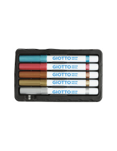 ESTUCHE 5 ROTULADORES GIOTTO DECOR METALLIC 2