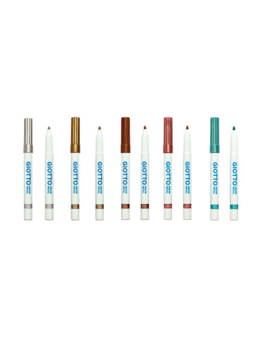 ESTUCHE 5 ROTULADORES GIOTTO DECOR METALLIC