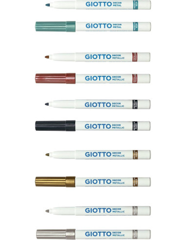 ESTUCHE 5 ROTULADORES GIOTTO DECOR METALLIC