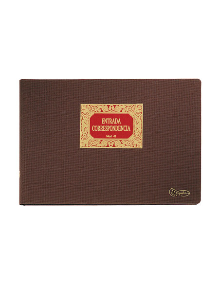 LIBRO CONTABLE 100h MIQUEL RIUS ENTRADA CORRESPONDENCIA