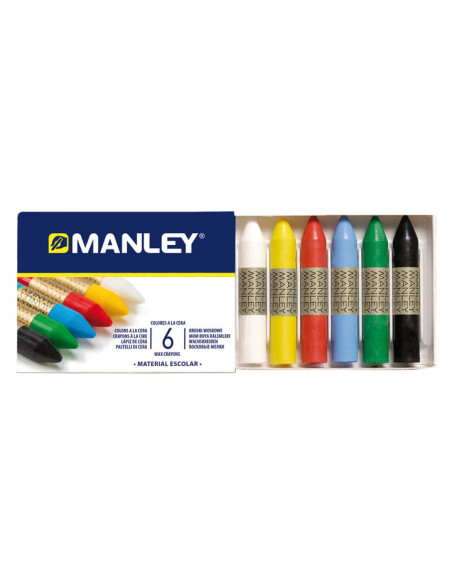 CAJA 6 CERAS MANLEY SURTIDAS