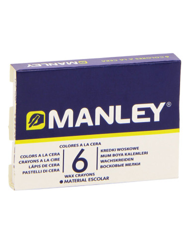 CAJA 6 CERAS MANLEY SURTIDAS