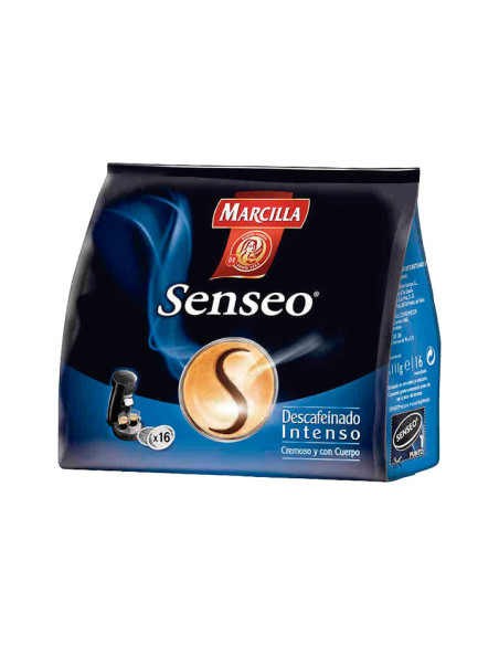 PACK 28 MONODOSIS CAFÉ MARCILLA SENSEO DESCAFEINADO