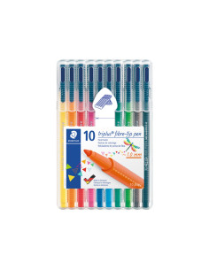 ESTUCHE 10 ROTULADORES STAEDTLER TRIPLUS COLOURS 323