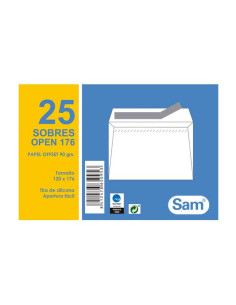 PACK 25 SOBRES SAM 120 x 176mm