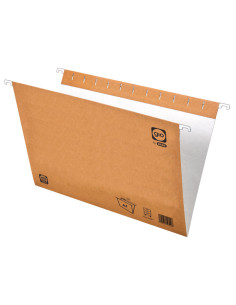 CAJA 25 CARPETAS COLGANTES GIO CRISTAL KRAFT A4