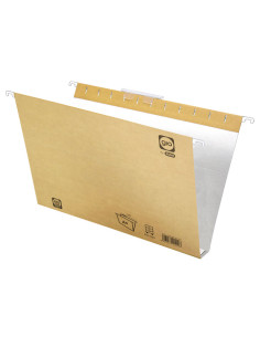 CAJA 25 CARPETAS COLGANTES GIO CRISTAL KRAFT A4 30mm