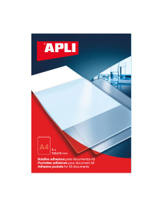 PACK 6 BOLSILLOS AUTOADHESIVOS APLI 158x218