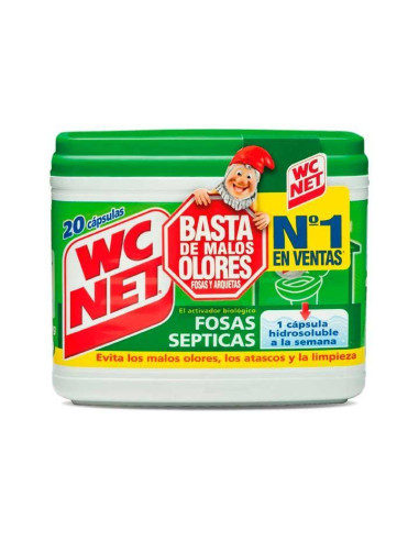 CAJA 20 CÁPSULAS WC NET FOSAS SÉPTICAS
