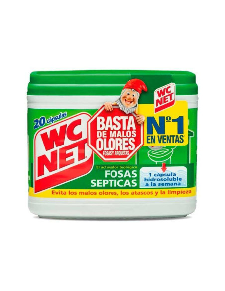 CAJA 20 CÁPSULAS WC NET FOSAS SÉPTICAS