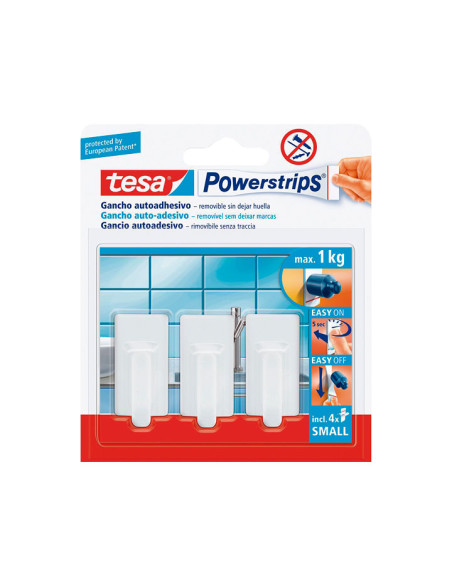 PACK 3 GANCHOS TESA POWERSTRIPS