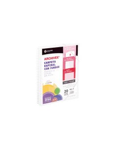 CARCHIVO ARCHIVEX-STAR CANGURO PERSONALIZABLE A4 CON 20 FUNDAS PP ESPIRAL INCOLORO