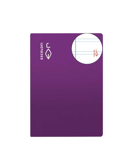 LIBRETA GRAPADA 50h ESCOLOFI A4 PAUTA 2,5 CON MARGEN