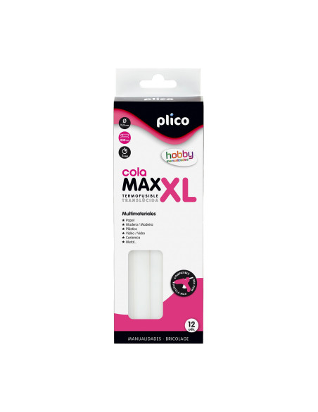 CAJA 12 BARRAS COLA PLICO MAX XL Ø 115mm x 200mm
