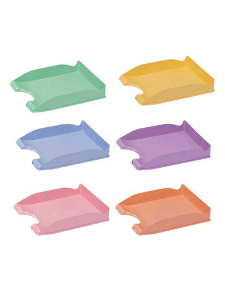 BANDEJA SOBREMESA FAIBO COLORES PASTEL SURTIDAS PACK de 10