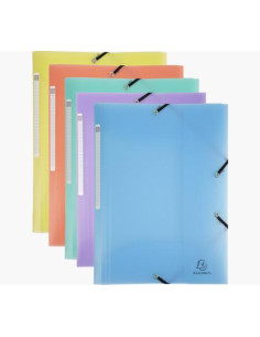 CARPETA CON GOMAS EXACOMPTA CHROMALINE PASTEL A4