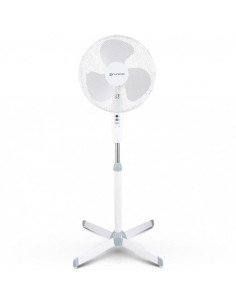 GRUNKEL VENTILADOR DE PIE 50W REGULABLE 3 VELOCIDADES BLANCO
