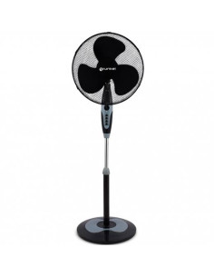 GRUNKEL VENTILADOR DE PIE 60W REGULABLE 3 VELOCIDADES CTEMPORIZADOR NEGRO